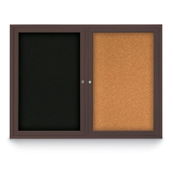 Corkboard, Surf/Bronze, 36" x 36"